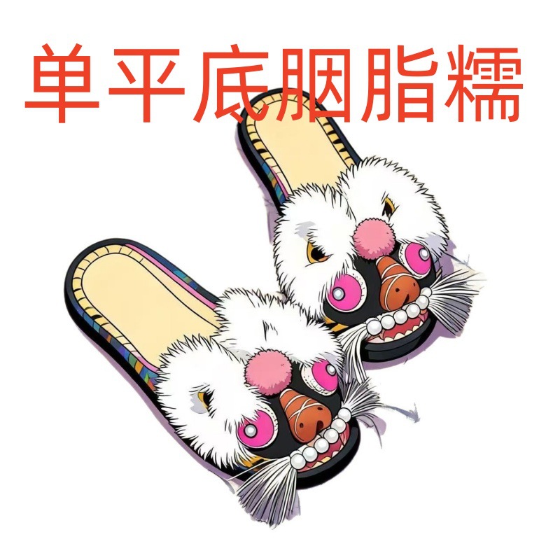 胭脂糯    单鞋平底虎头鞋手工制作布鞋国风复古女鞋非遗新中式鞋