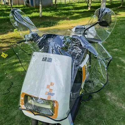 electric car protective cover thickened – Motorcycle front windshield - large-blackcentral-control-waterproof-thickened