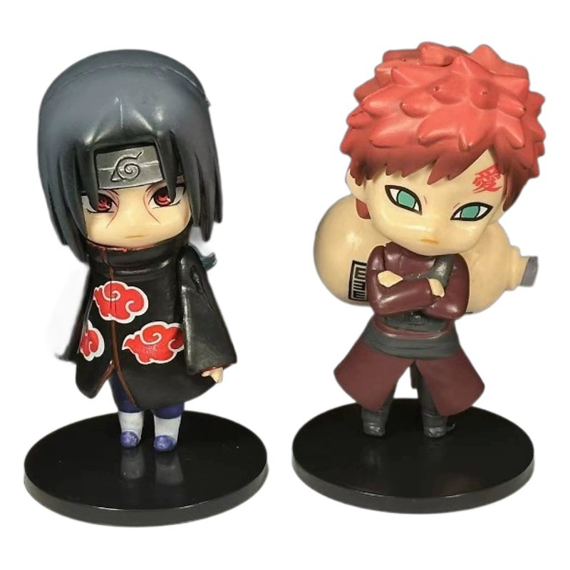 Шесть Q-версии Наруто ручной хорька, я люблю Наруто, Саске Кукла Какаши, спотовые автомобильные украшения, оптовые продажи