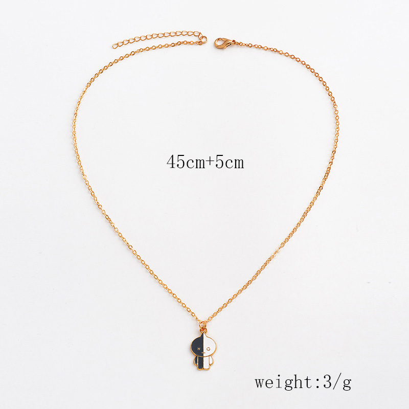 1 Piece Original Design Cartoon Character Alloy Enamel Plating Womenu0027S Pendant Necklace