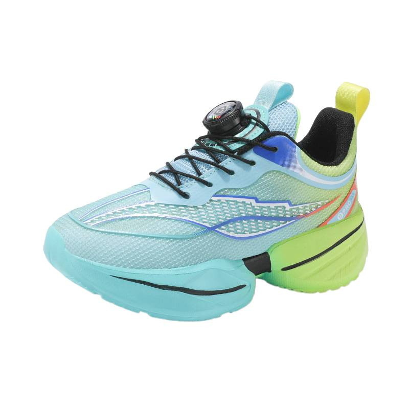 Zapatos para niños 2025 otoño nuevos niños de tamaño medio y grande malla transpirable para niños zapatos de carrera antideslizantes zapatos pequeños