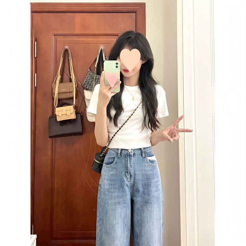 2025新款春秋冬阔腿裤女慵懒松弛感宽松显瘦直筒运动休闲长裤女潮|undefined
