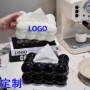 高档客厅定制奶油抽纸盒