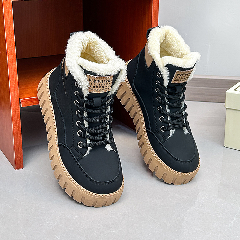 Stivali da donna Desert Boots Stivali da neve Sintetici Bohemian Punk Tacco medio Tacco alto Punta a punta Punta quadrata Calzature sportive da ufficio stringate_voghion.com