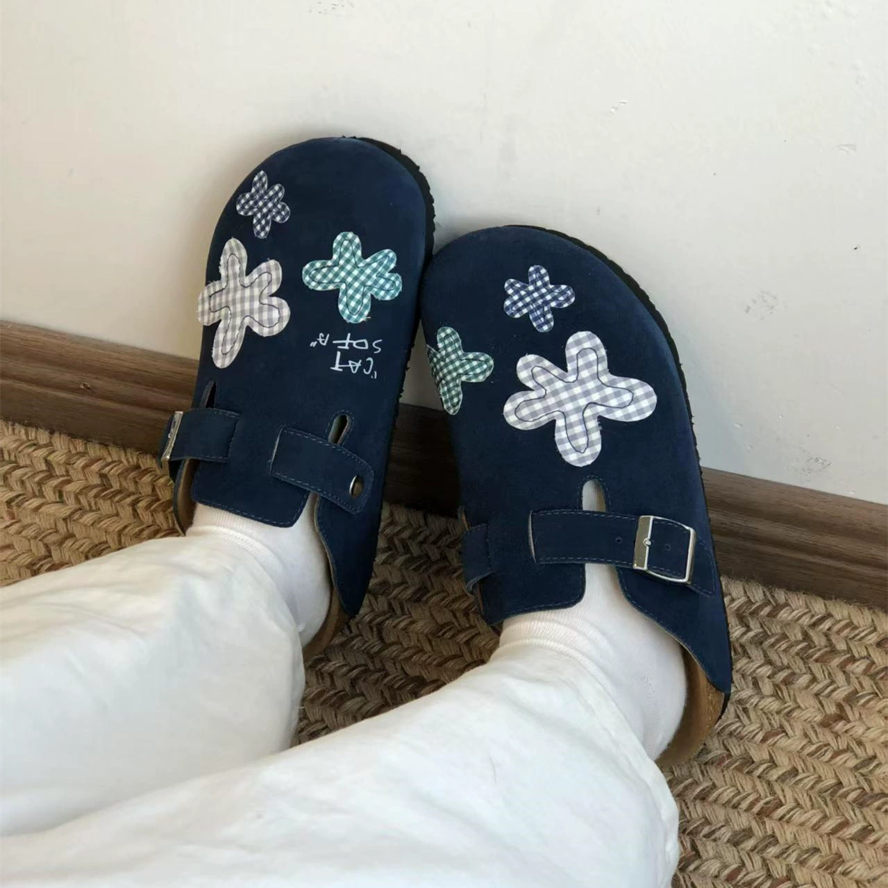 Ретро тапочки Baotou Birkenstock для женщин 2025 весна-лето новые Baotou повседневные полутапочки для улицы ленивые тапочки