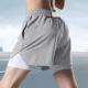 Trendy Sports Shorts Men's Riding Running Fitness Marathon Rear Zipper Pocket Three-point Track and Field Sports Summer