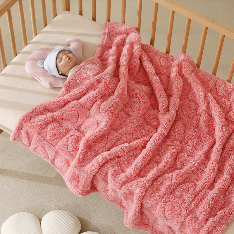 Children's Blanket, Coral Fleece Blanket, Newborn Soft and Absorbent Newborn Baby Bath Wrap, Infant Bath Towel, Blanket
