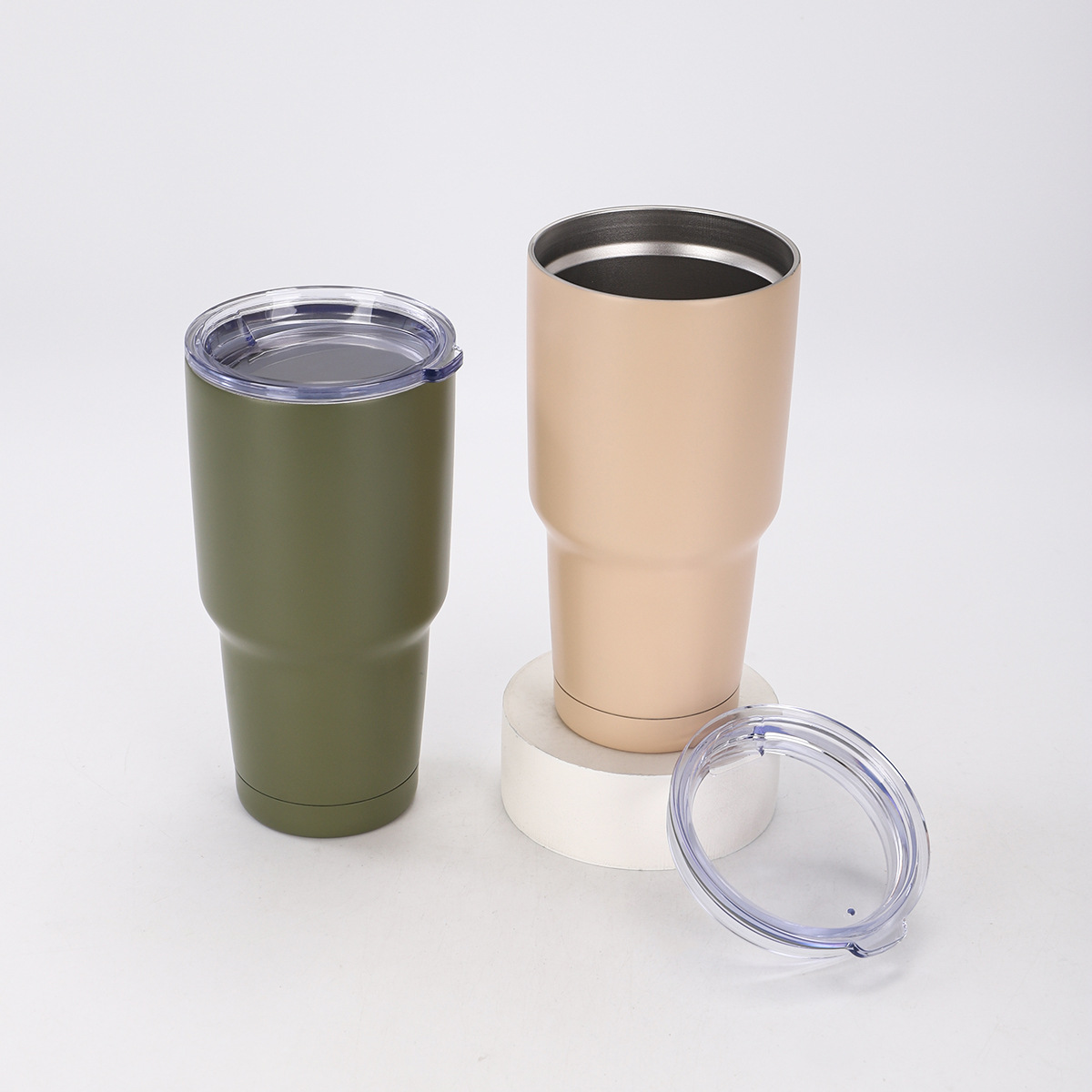 Transfronterizos suministro directo simple taza de café de moda 304 taza de aislamiento al vacío de acero inoxidable portable taza de hielo al por mayor