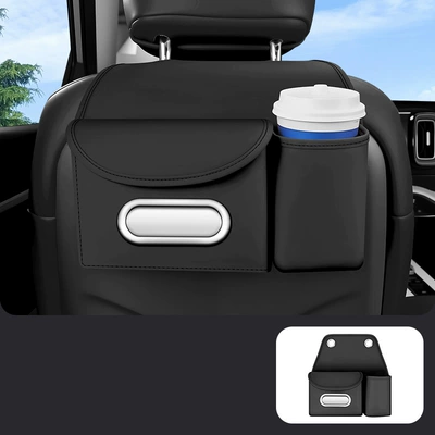 cup holder, hanging car – Car tissue box/set - black