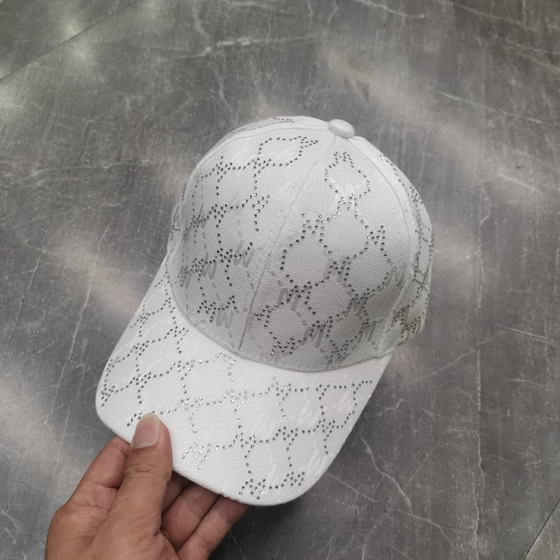 Cappellino da baseball jacquard lettera diamante cappello sole_voghion.com
