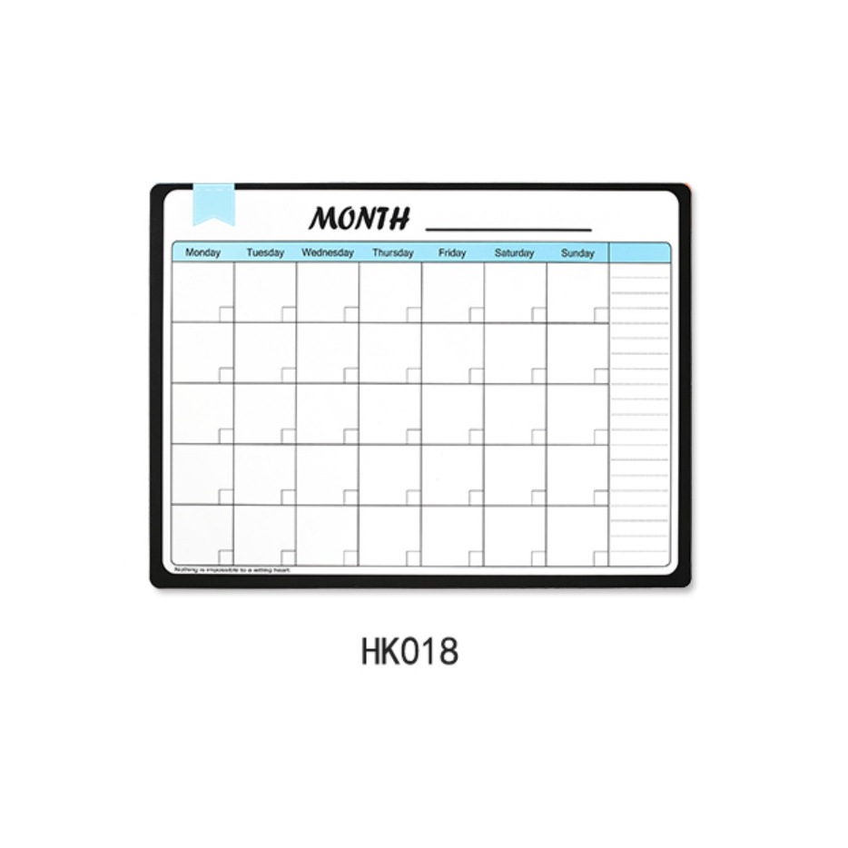 Notas Magnéticas Borrables para Nevera, Horario Mensual, en Inglés, Juego para Organización, Transfronterizo image 11