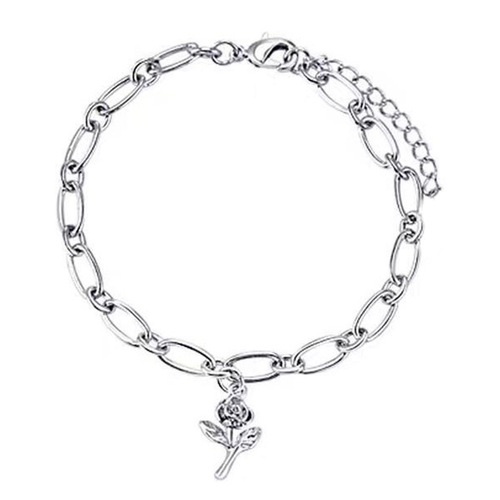 Japanese and Korean-style fresh rose gold chain bracelet with unique design, new fashion accessory, minimalist trendy personalized jewelry