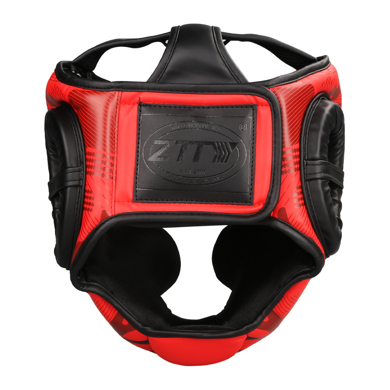 Ztty casco de boxeo protección de la cabeza mono protección de la cara lucha Sanda casco engrosado muay thai adultos entrenamiento sombrerería al por mayor