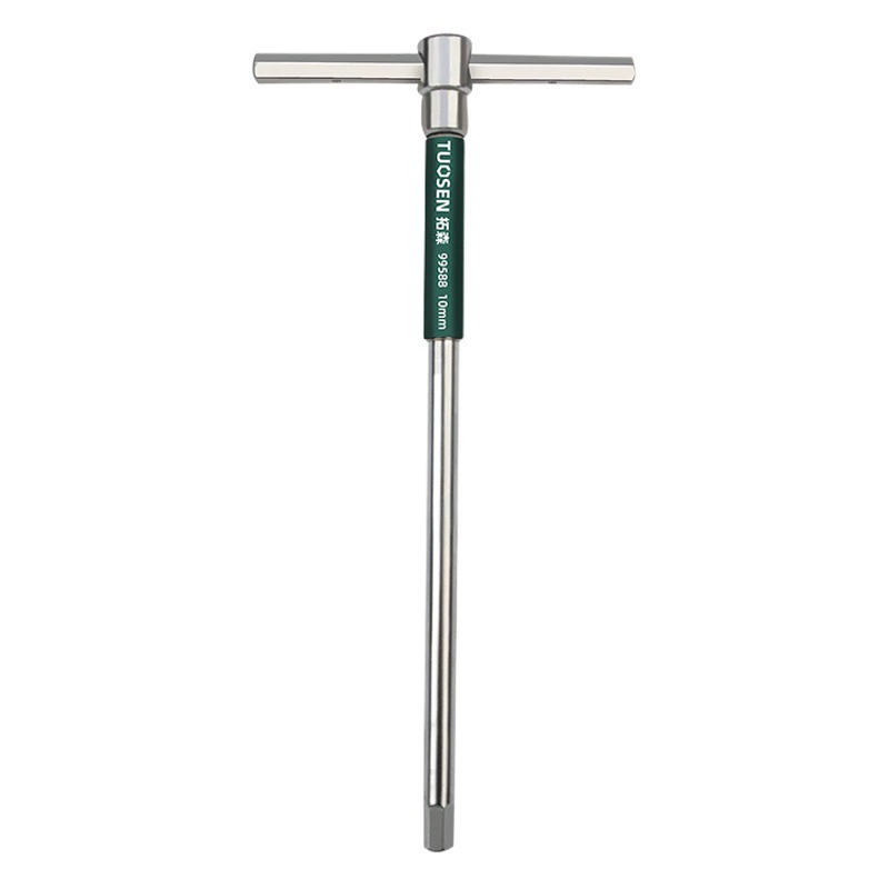 Трещотка Tuosen с удлиненным Т-образным ключом, внутренняя шестигранная отвертка, шестигранный ключ, инструмент с Т-образным скользящим стержнем, внутренний шестигранник