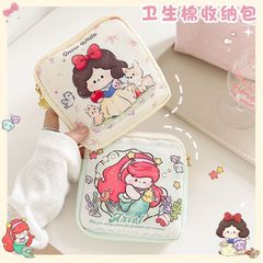 漫画生理用ナプキン叔母タオル収納バッグ月事小包小型ポータブルかわいい少女キャンバスバッグ油絵KT