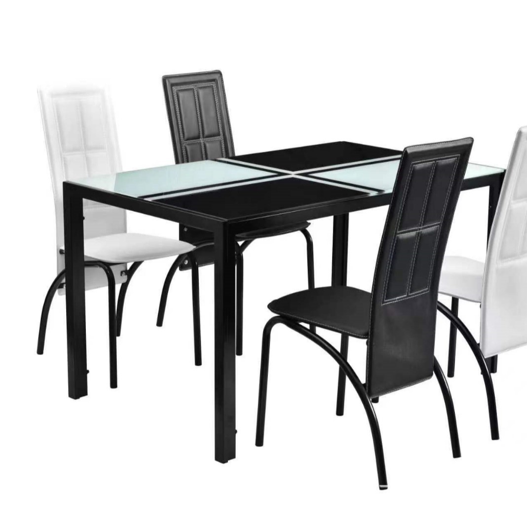 Dinning Chair Shengfang Factory Marble Slate Glass Dining Table and Chair Combination Dining Table and Chair Set