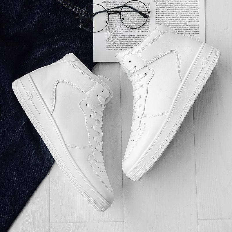 Automne et hiver haut de gamme version coréenne tendance sport 2024 nouvelle planche hommes décontracté polyvalent blanc chaussures hommes_voghion.com