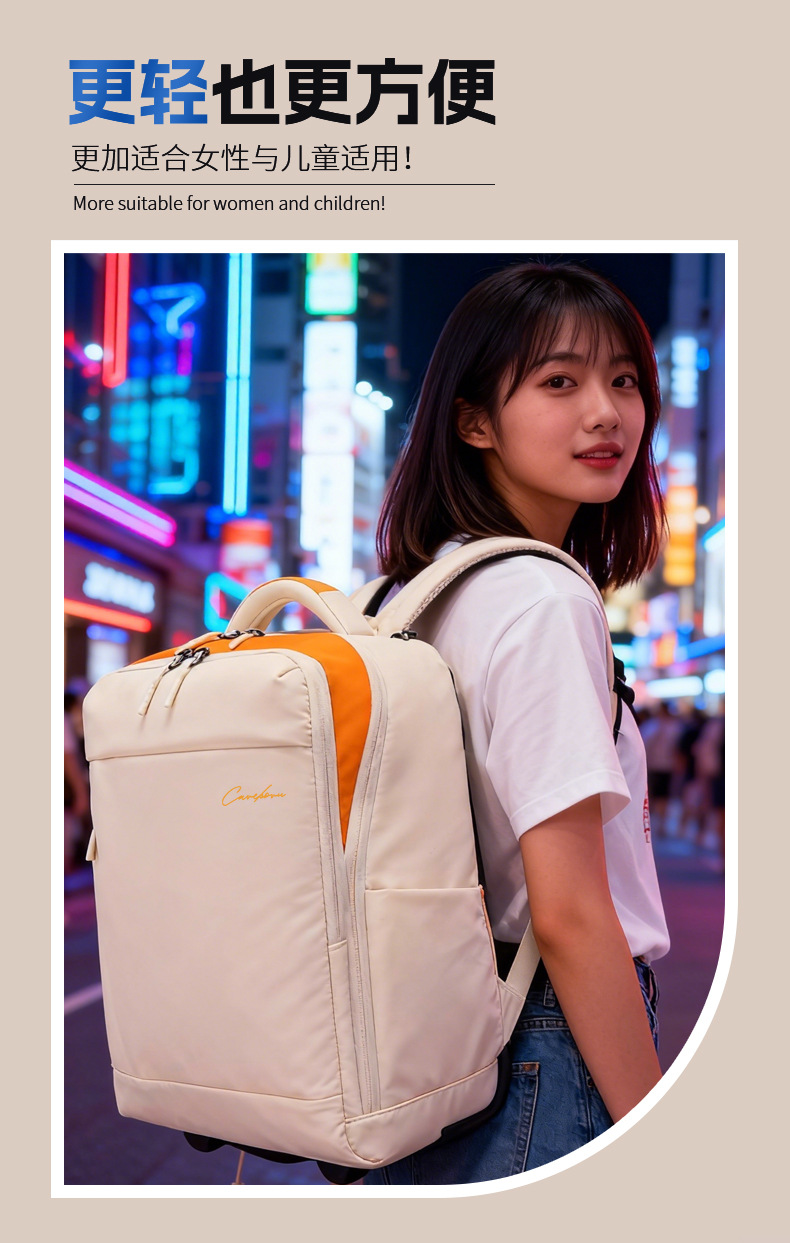 Stok Tekerlekli Sırt Çantası Ucuz Havayolu Bahar Sonbahar Havayolu Seyahat Çantası Kabin Bagajı 40×30×20cm Laptop Çantası