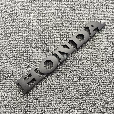 Car logo Letters Matte Black Black Warrior - standard-honda-black