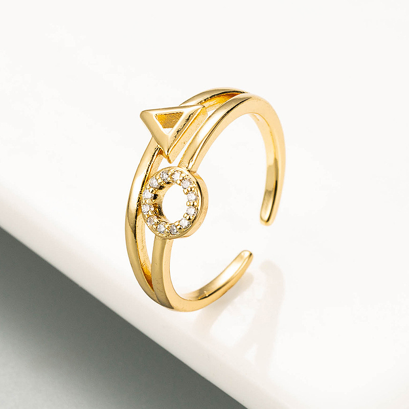 Fashion Micro-inlaid Zircon Open Ring display picture 3
