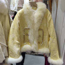 鹅绒服南油秋冬新品新中式国风盘扣口袋气质百搭保暖外套工厂直销