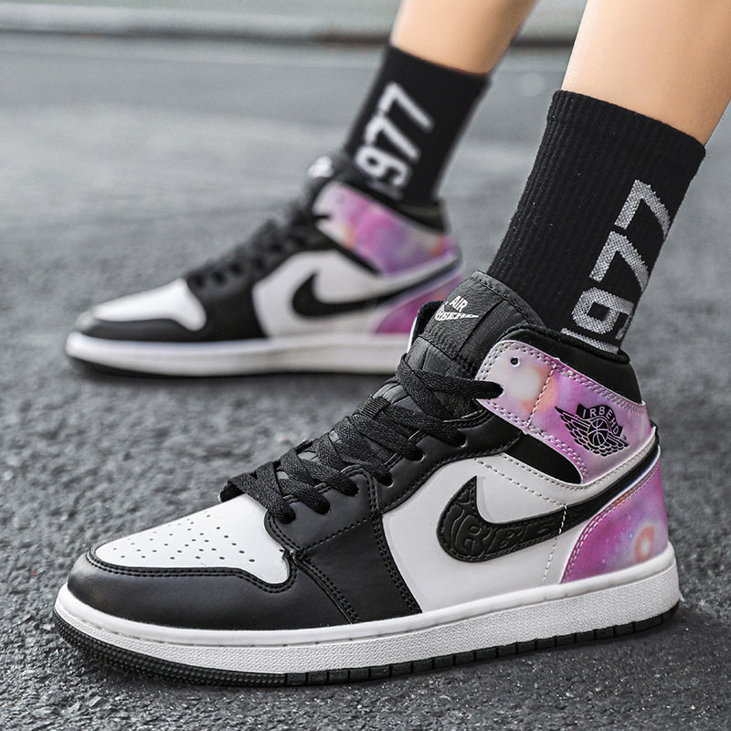 Putian Aj Men's High-Top Reverse Hook White-Gray Sneakers Dunk Three Sons Air Force Year of the Dragon Limited Couple Style Sb Women's Shoes