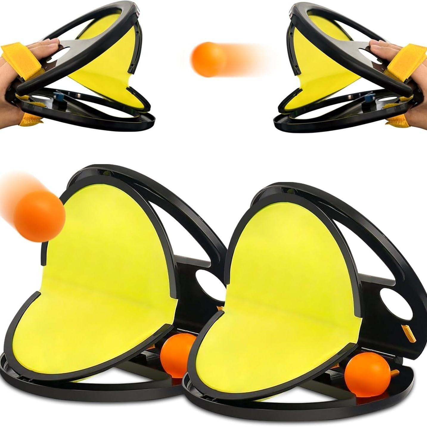 Hand-Held Ball Throwing and Catching Hand-Held Ball Reaction Training Indoor Parent-Child Interactive Table Tennis Trainer Toy