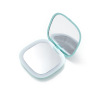 Folding handheld square mirror with light