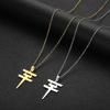 Fashionable demi-season trend accessory stainless steel, necklace suitable for men and women