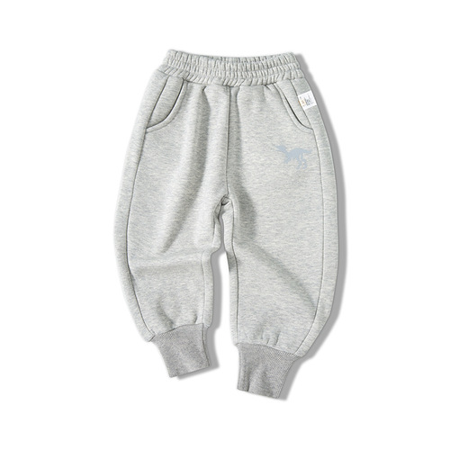 Korean children's spring fashion brand new children's sport pants with thermal lining, boys' casual pants, baby long pants, one-time dropshipping