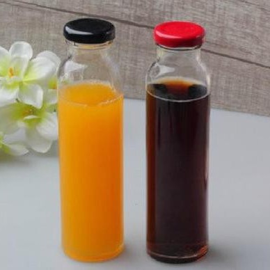 350ml果汁瓶 冷泡茶瓶 玻璃饮料瓶 奶茶花茶瓶 许愿漂流瓶