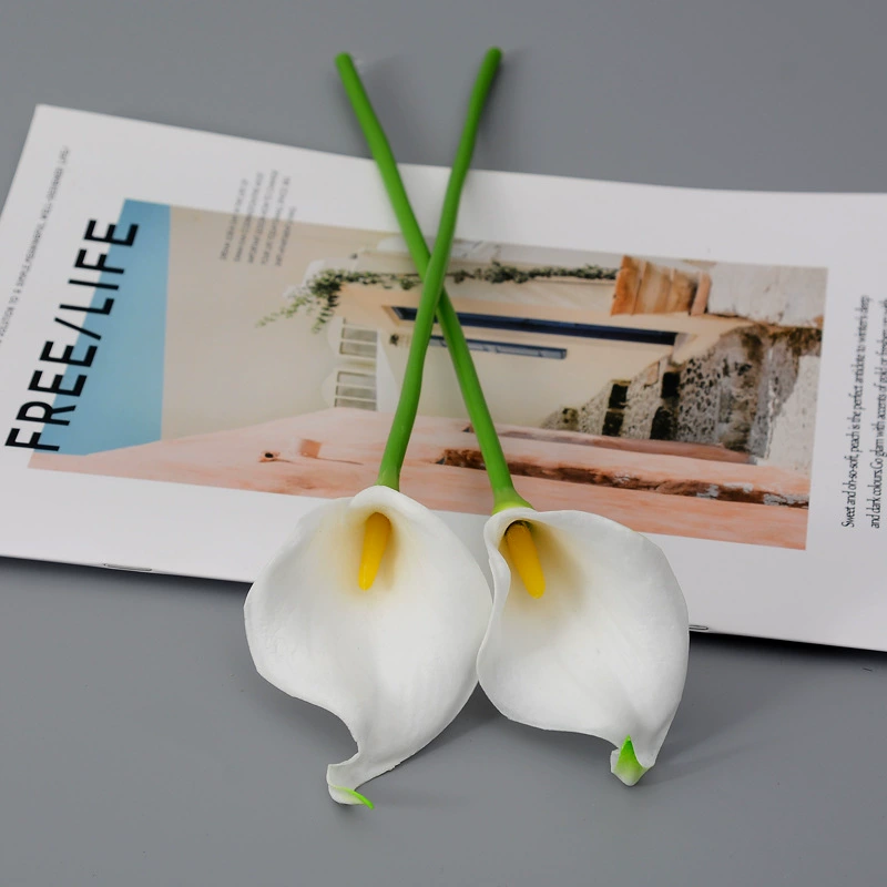 Realistic polyurethane small calla lilies, home decor, wholesale
