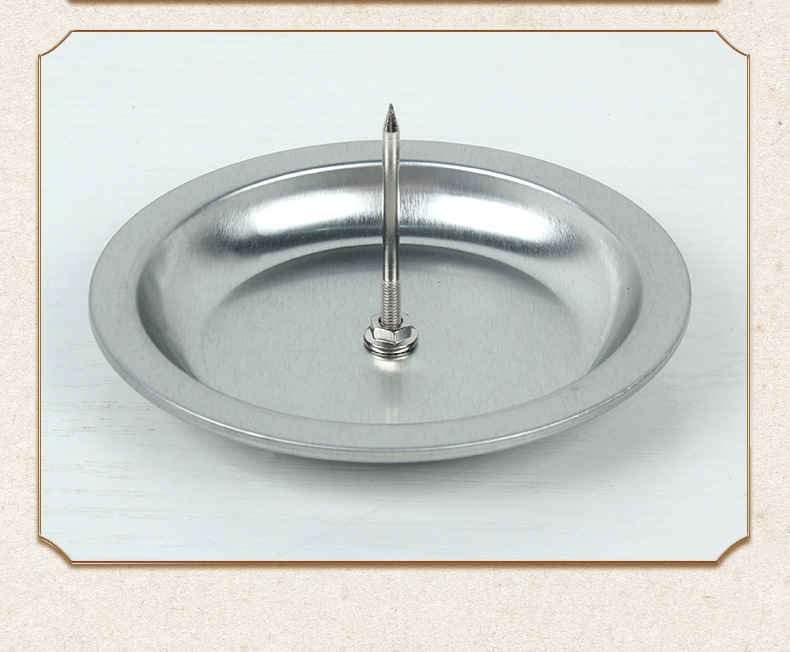 Moxa Bar Plate Stainless Steel Moxa Bar Moxa Pillar Bracket Chassis Moxibustion Base Small Base Tray Insert Moxa Bar Moxa Pillar Household detail image