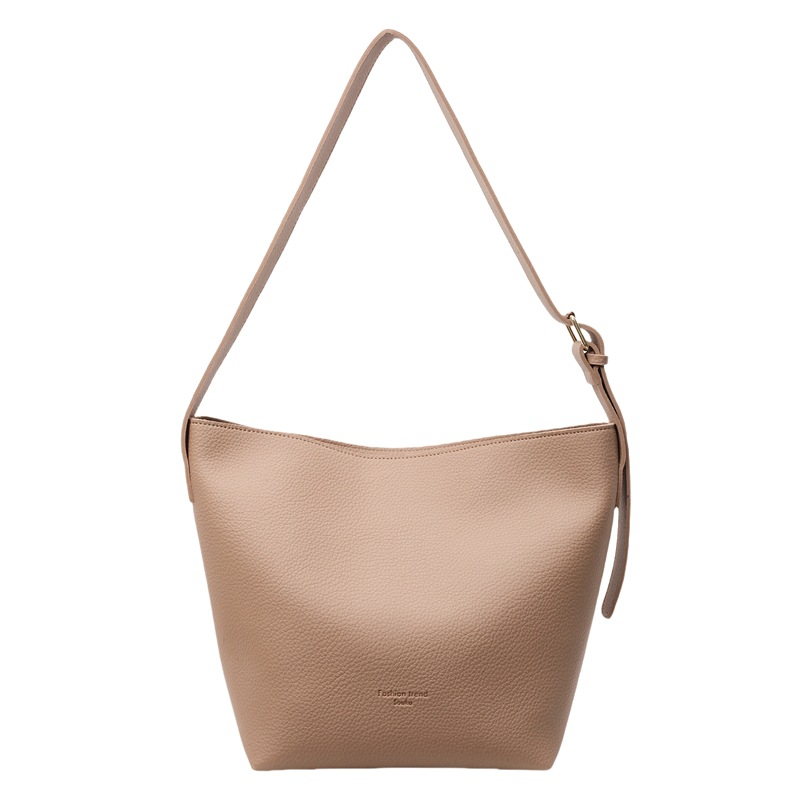 Bolso de cubo de fuego súper retro transfronterizo para mujer 2025 nuevo bolso de hombro simple casual de todo fósforo bolso de mensajero de superficie suave de moda