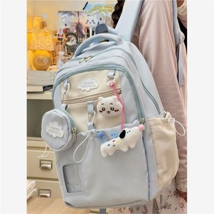 Schoolbags, Cute Girls, Girls’ Backpacks, Junior High School and High School Students’ Large-Capacity Korean Style Star High-Value Backpacks