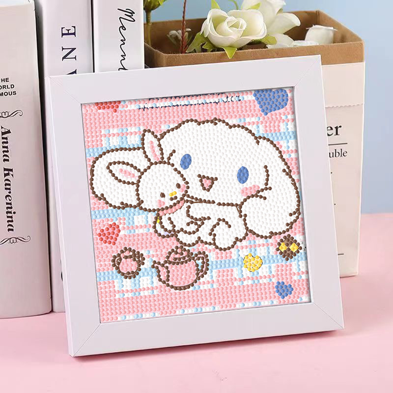 Diamante infantil DIY hecha a mano con material de marco paquete de dibujos animados Sanliou pegatinas de diamante regalo al por mayor pinturas de mampostería