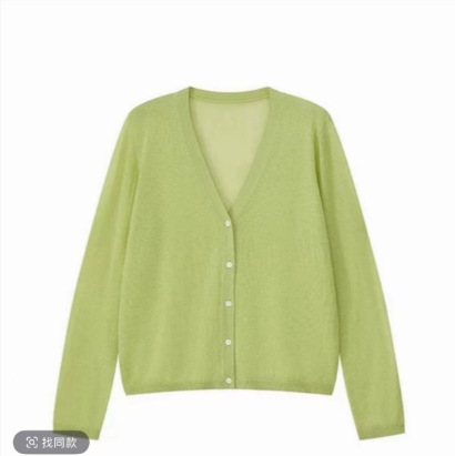 Fresh and Simple Knitted Sunscreen Cardigan Long Sleeve Women 2025 Summer Plus Size Loose Thin Casual Fashion Top