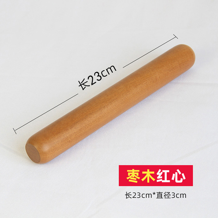 枣木擀面杖家用实木饺子皮压面烘焙工具面棒整木不易沾面擀面棍|undefined