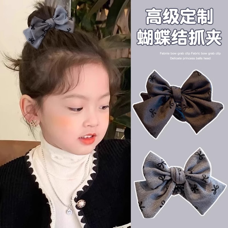 Abrazadera de arco gris de alto nivel abrazadera de doble cara para niñas adultas para la parte posterior de la cabeza cabello de caballo