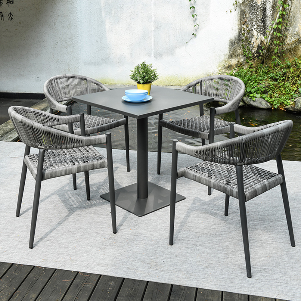 Nordic outdoor furniture hotel cafe outdoor wicker chairs leisure villa sunroom courtyard garden wicker furniture