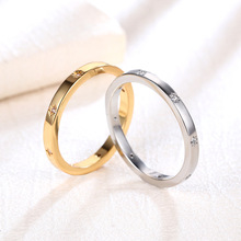 日韩跨境时尚六芒星戒指女轻奢小众设计冷淡风高级感指环情侣对戒