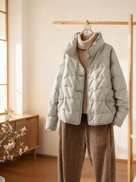 Women's down Jacket New Style Winter Short Chinese Style Pinghu down Coat Plus Size