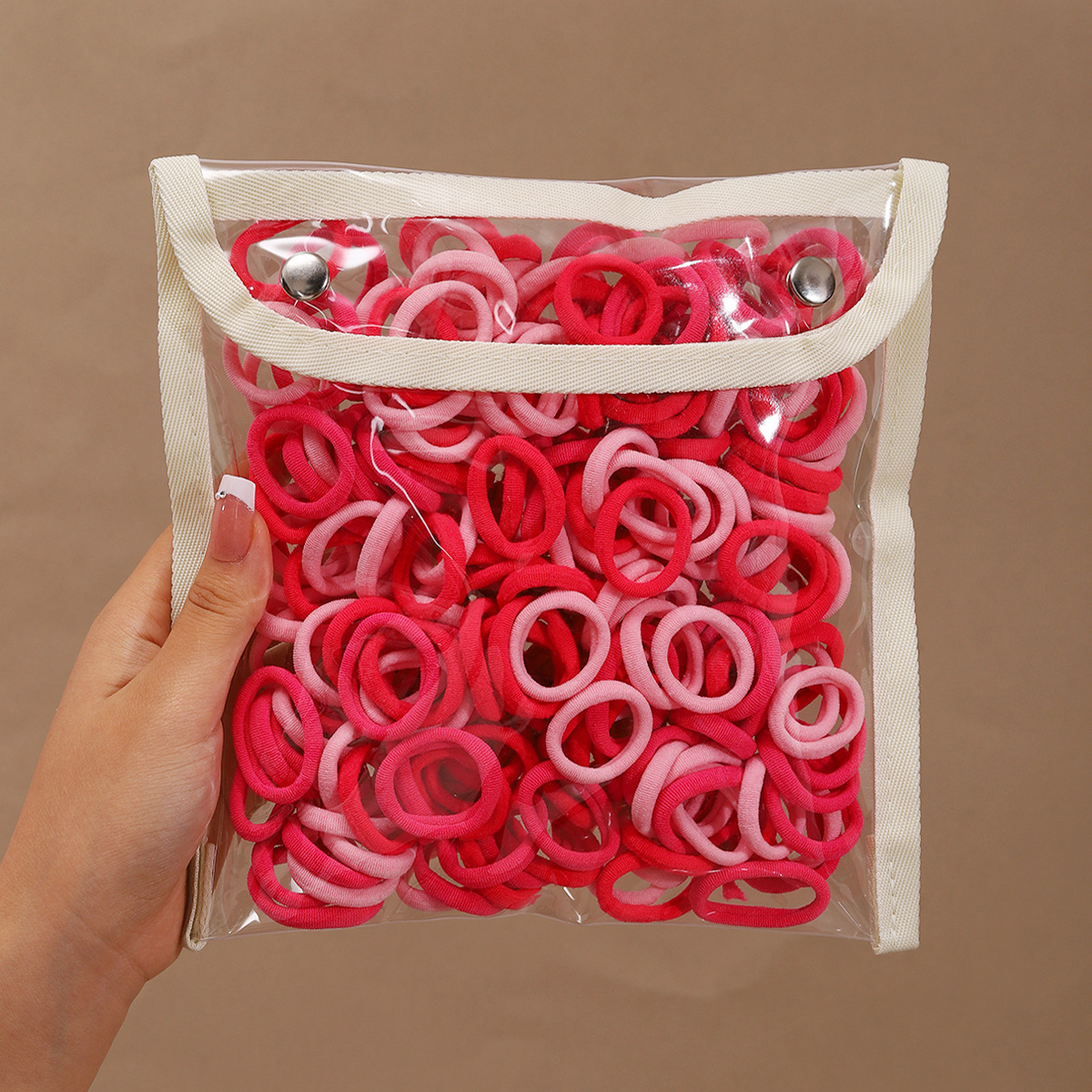 Cuerdas de cabeza para niños niñas cuerdas de cabello de alta elasticidad correa de goma duradera para bebés sin marcas anillo de cabello no daña el cabello cubierta de cuero de color