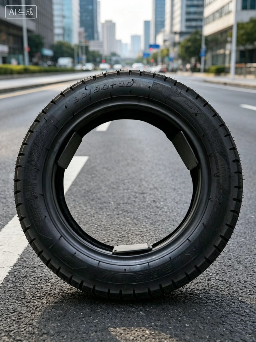 90/90-10A grade rubber material, semi-hot-melt, anti-slip, wear-resistant design, thickened eight-layer vacuum tire 909010 semi-hot-melt