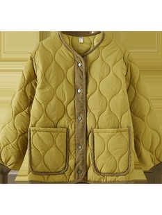 Fat mm Large Size 2024 Spring & Fall New Korean Style Fashionable Casual down Cotton Quilted Jacket