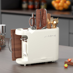 Kitchen multi-functional knife holder household chopsticks knife storage rack cutting board rack cutting board rack knife sharpener integrated storage rack