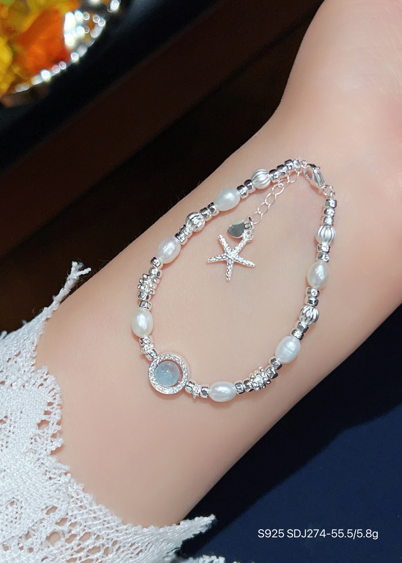 S925 pulsera de mariposa de amatista de plata esterlina joyería de plata femenina con cuentas diseño de nicho pulsera de cristal rosa regalo para novia