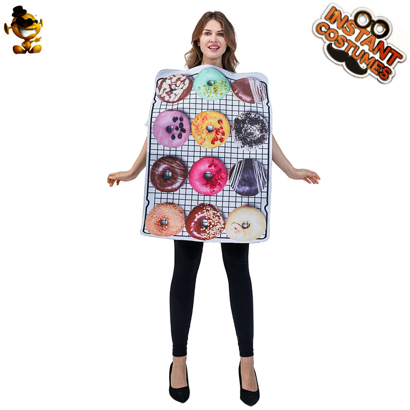 Halloween Adulto Niños Gays Funny Donuts Disfraces Parodia Comida COS Fiesta Show