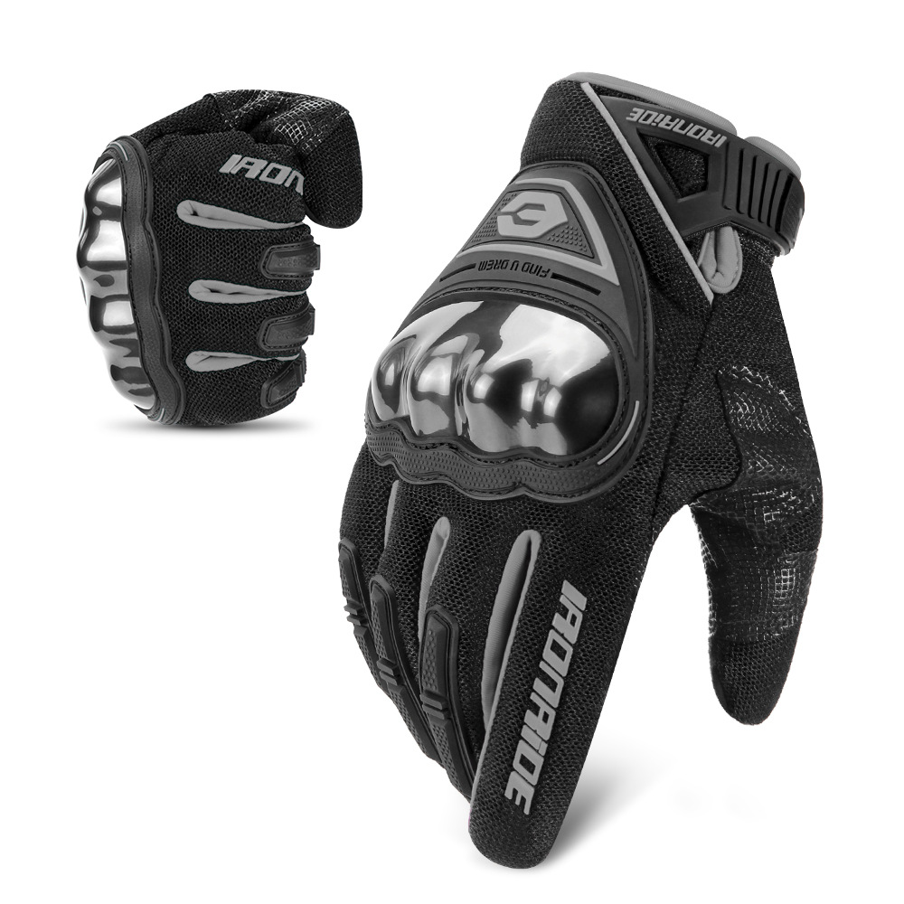 Guantes de motocicleta masculinos de carcasa dura guantes táctiles de pantalla táctil de montar al aire libre guantes tácticos de protección a prueba de caídas