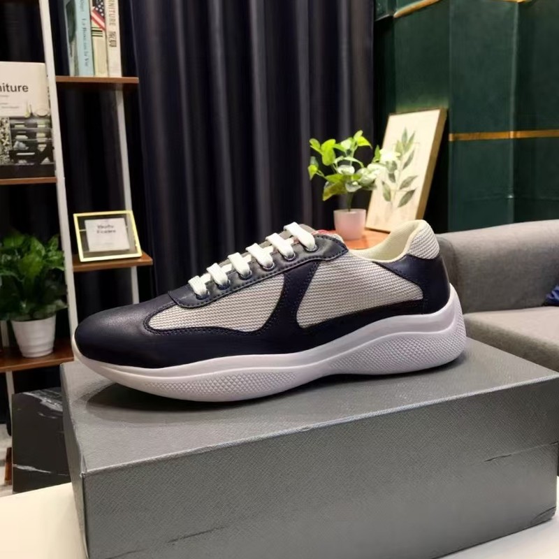 P Brand Summer Breathable Casual Sports Shoes for Men, European High-End In-Stock Men's Shoes, Fashionable Mesh Panel Shoes for Men